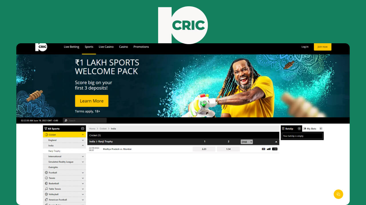 10cric Sportsbook