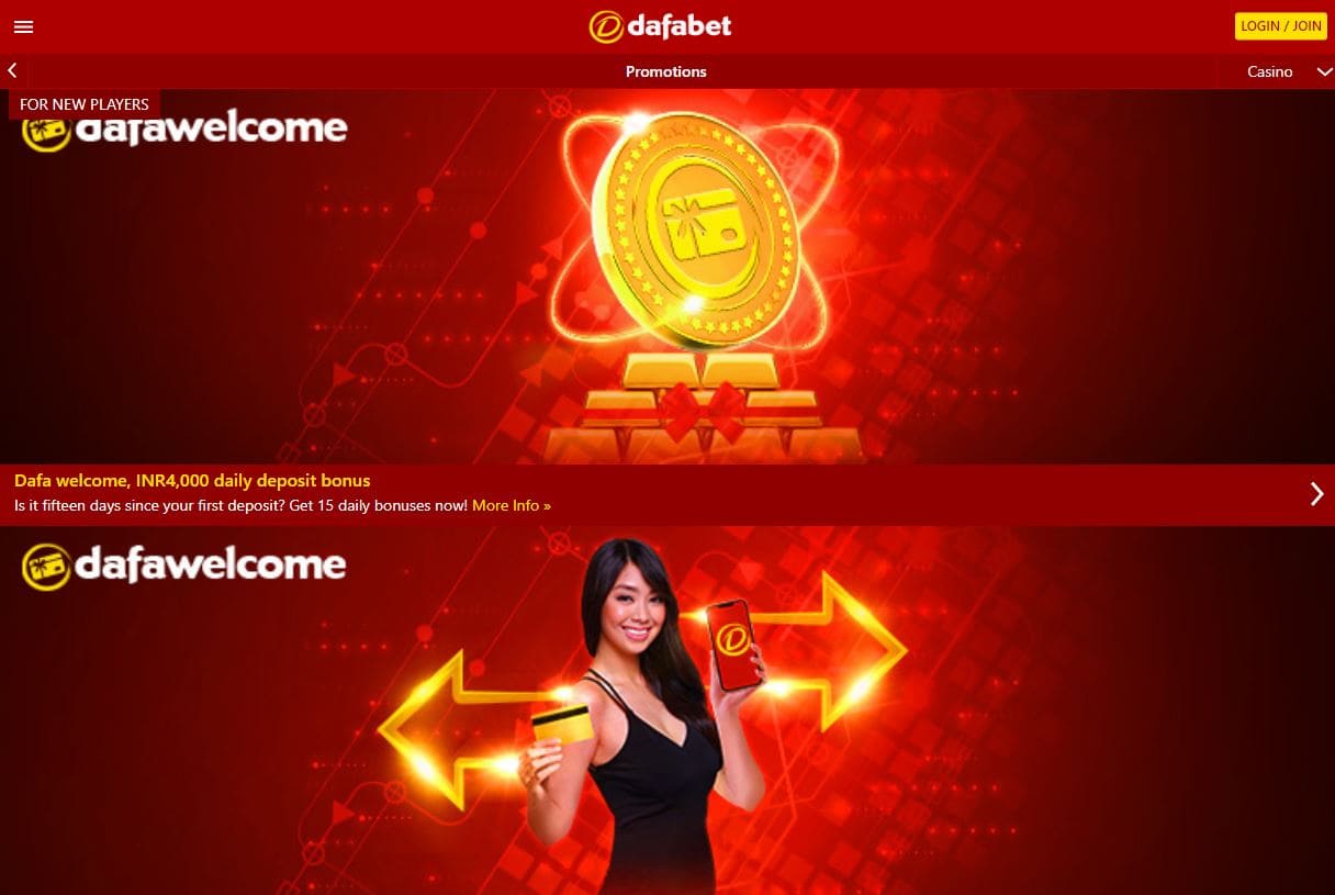 Dafabet bonuses