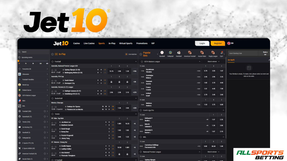 jet10 online sports betting