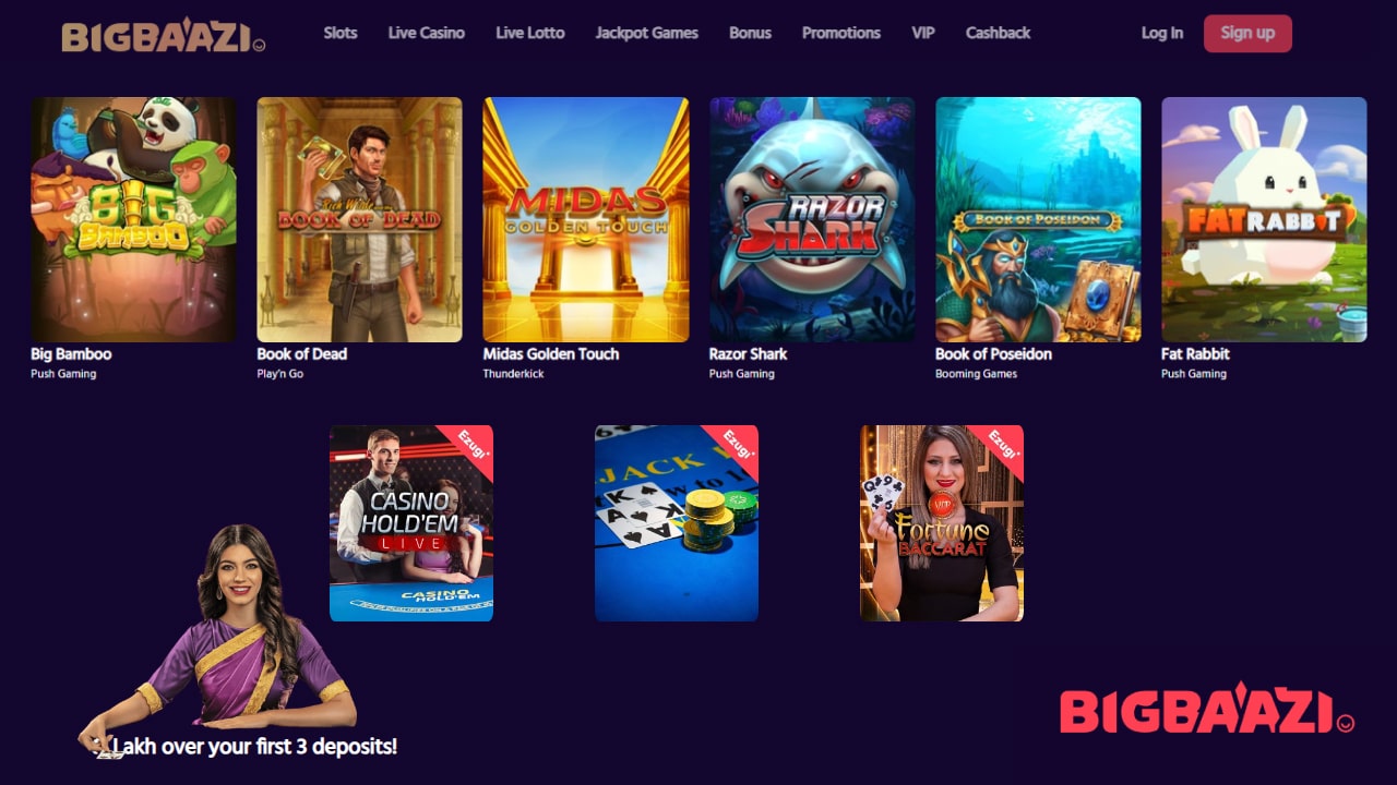 Big baazi online casino and live casino