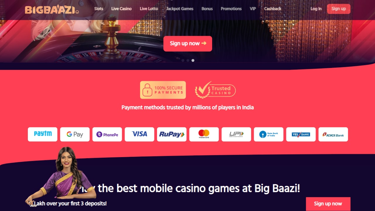 Big baazi payment methods