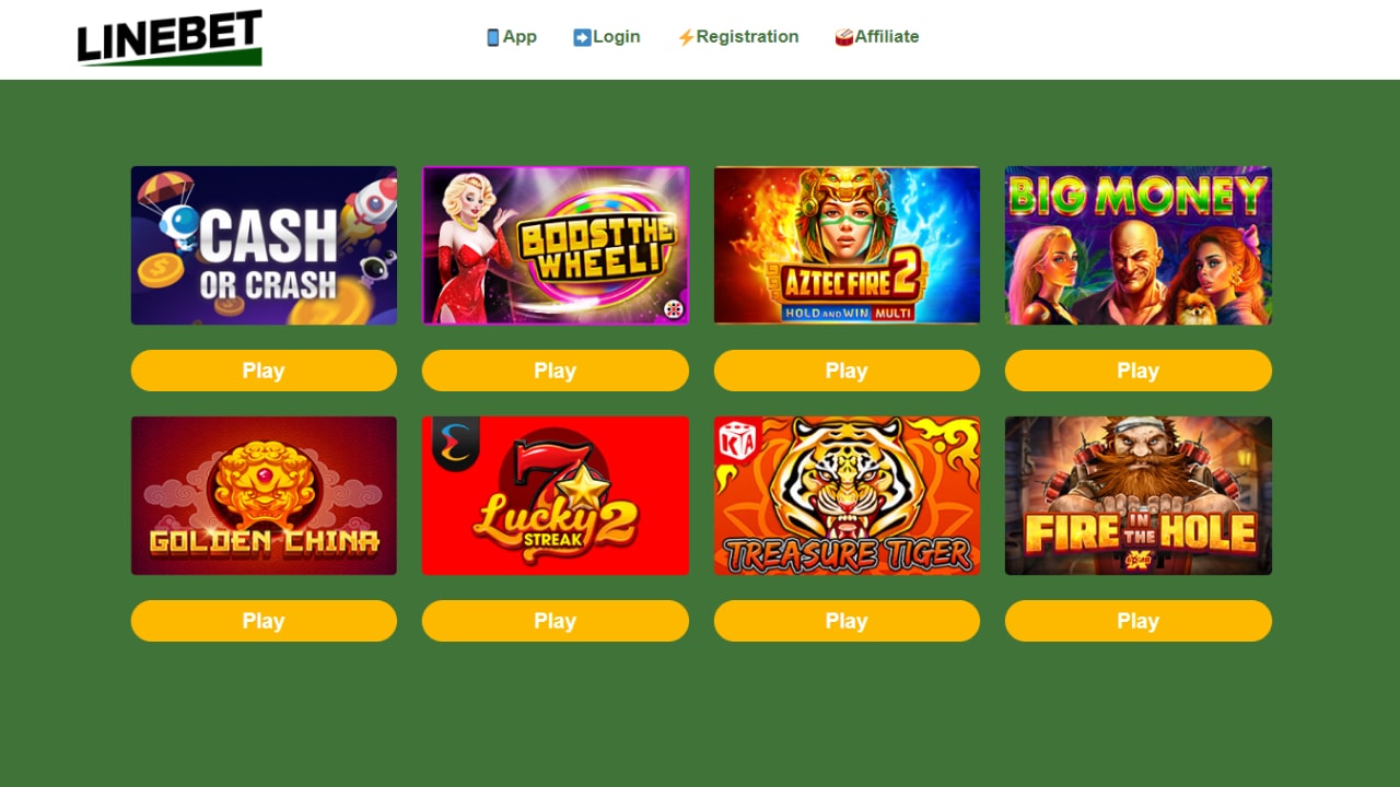 Linebet online casino and live casino